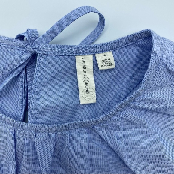 Treasure & Bond Sleeveless Peplum Top - Picture 7 of 7